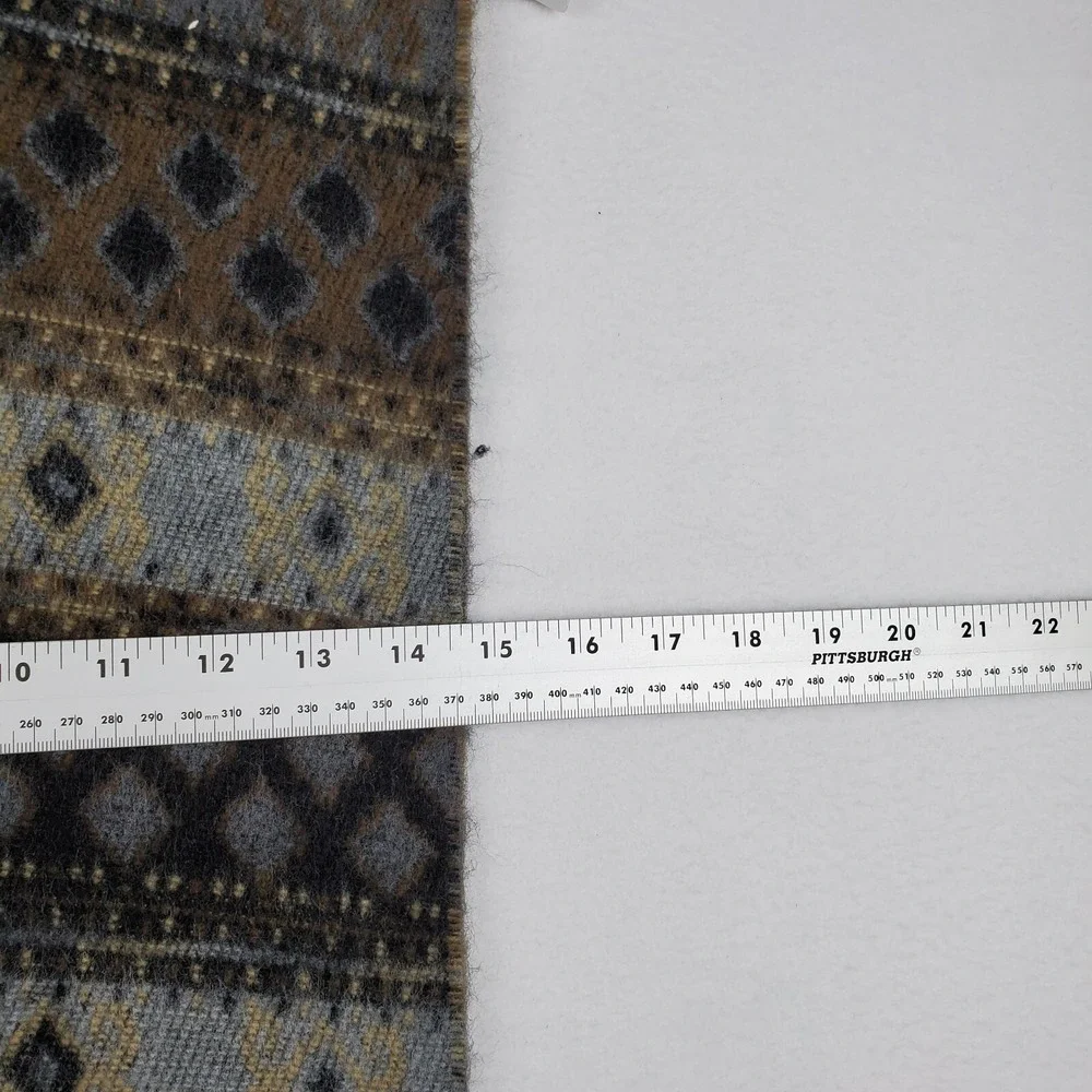 Berkshire Italy Reversible Scarf Women's Multicolor Geometric Fringed‎ Trim
